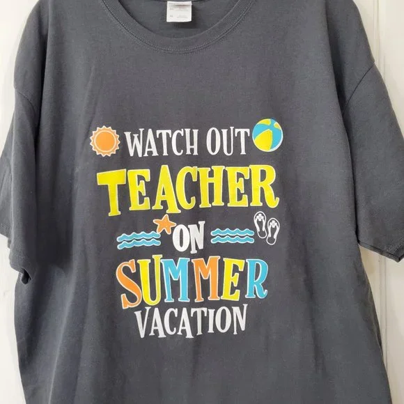 Teacher On Summer Vacation T Shirt - Picture 2 of 5